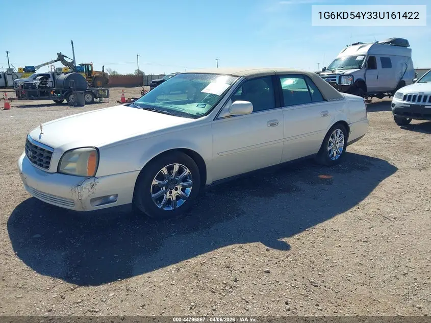 2003 Cadillac Deville Standard VIN: 1G6KD54Y33U161422 Lot: 44796867