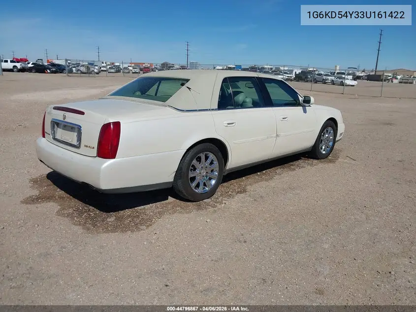 2003 Cadillac Deville Standard VIN: 1G6KD54Y33U161422 Lot: 44796867