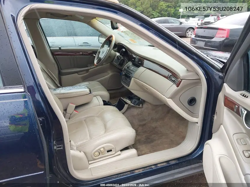 2003 Cadillac Deville Dhs VIN: 1G6KE57Y53U208247 Lot: 45083431