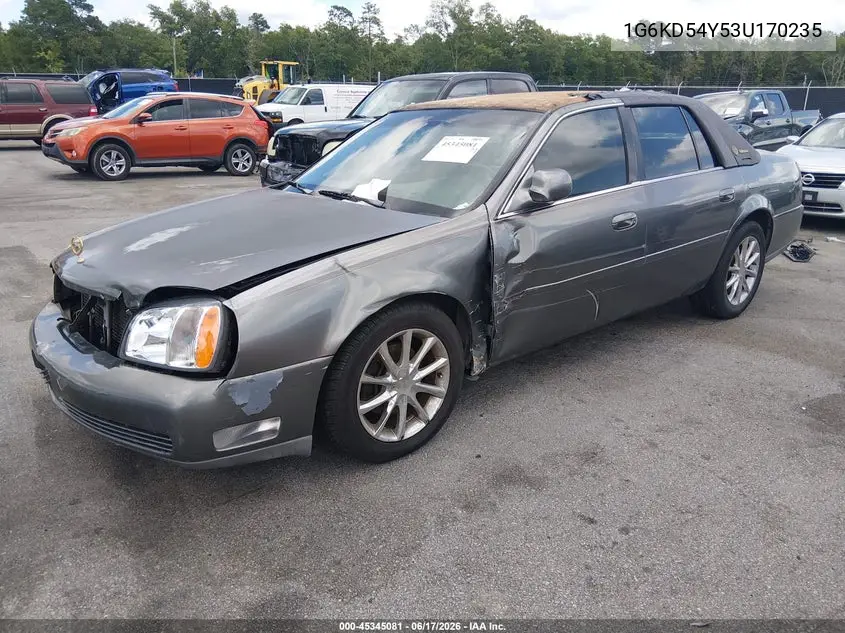 2003 Cadillac Deville Standard VIN: 1G6KD54Y53U170235 Lot: 45345081