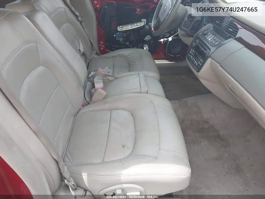 2004 Cadillac Deville Dhs VIN: 1G6KE57Y74U247665 Lot: 45216591