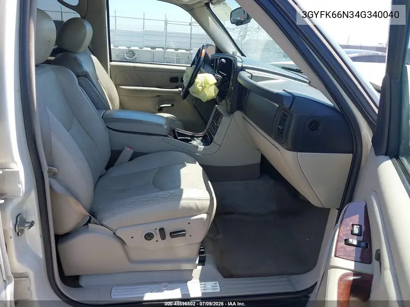 2004 Cadillac Escalade Esv Platinum Edition VIN: 3GYFK66N34G340040 Lot: 45596502