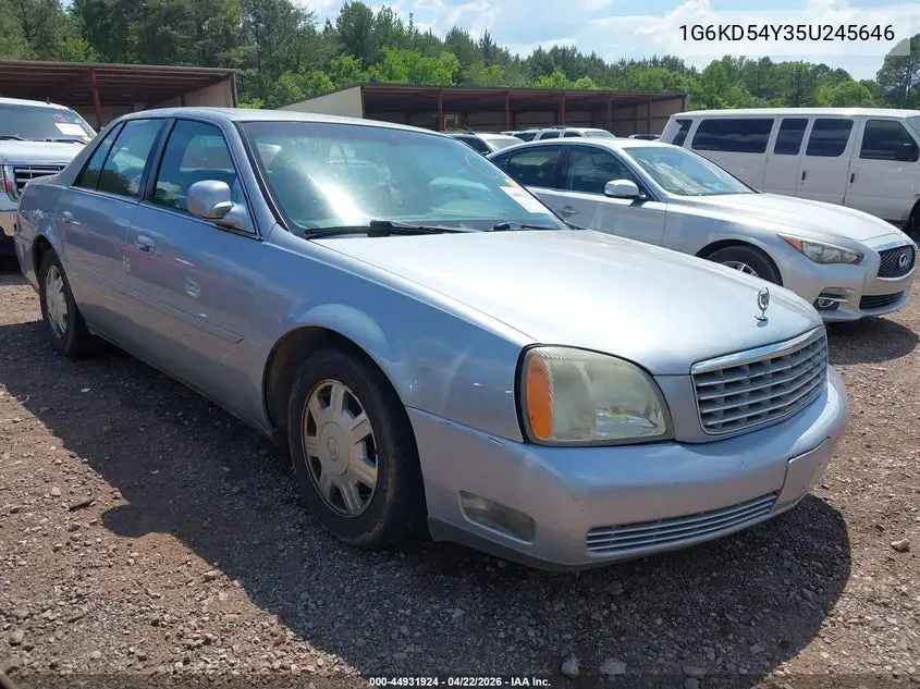 2005 Cadillac Deville Livery VIN: 1G6KD54Y35U245646 Lot: 44931924