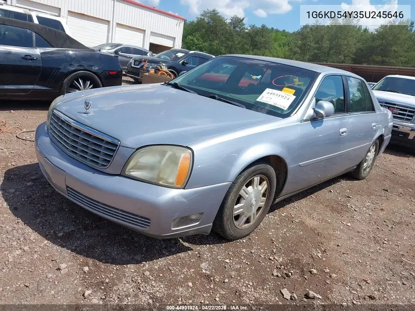2005 Cadillac Deville Livery VIN: 1G6KD54Y35U245646 Lot: 44931924