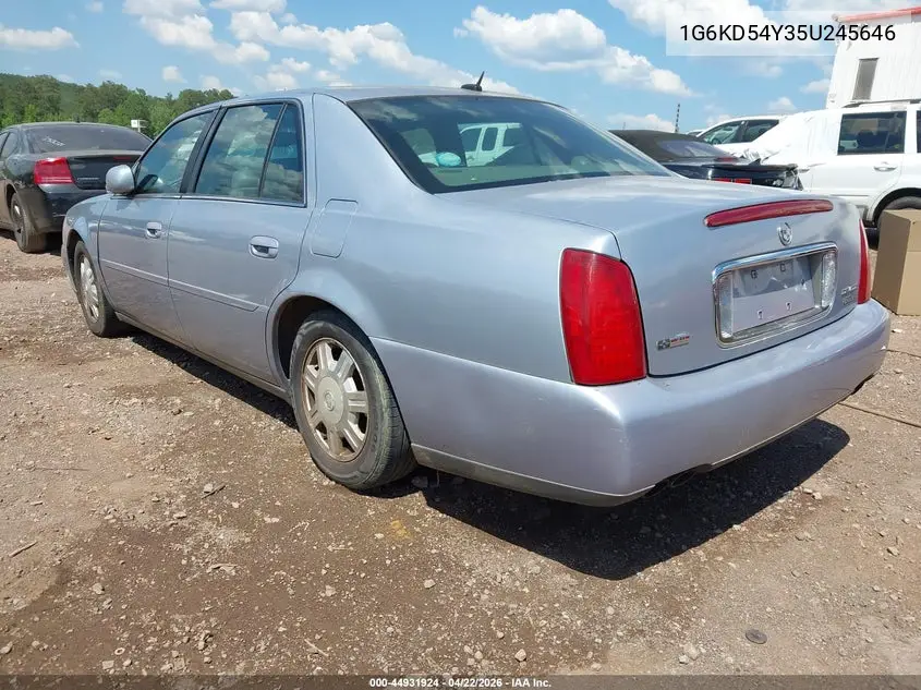 2005 Cadillac Deville Livery VIN: 1G6KD54Y35U245646 Lot: 44931924