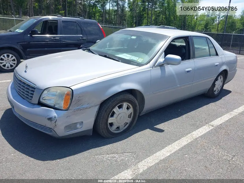 2005 Cadillac Deville Livery VIN: 1G6KD54Y05U206786 Lot: 45286228