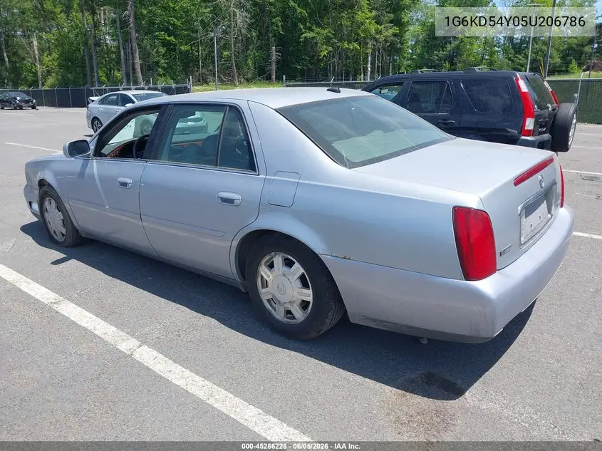 2005 Cadillac Deville Livery VIN: 1G6KD54Y05U206786 Lot: 45286228