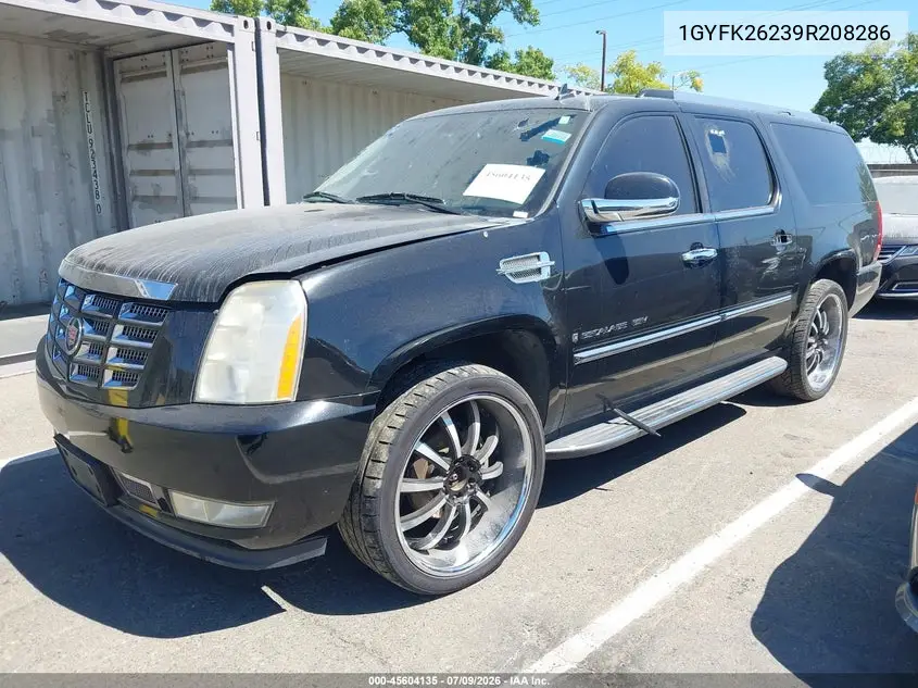 2009 Cadillac Escalade Esv Standard VIN: 1GYFK26239R208286 Lot: 45604135