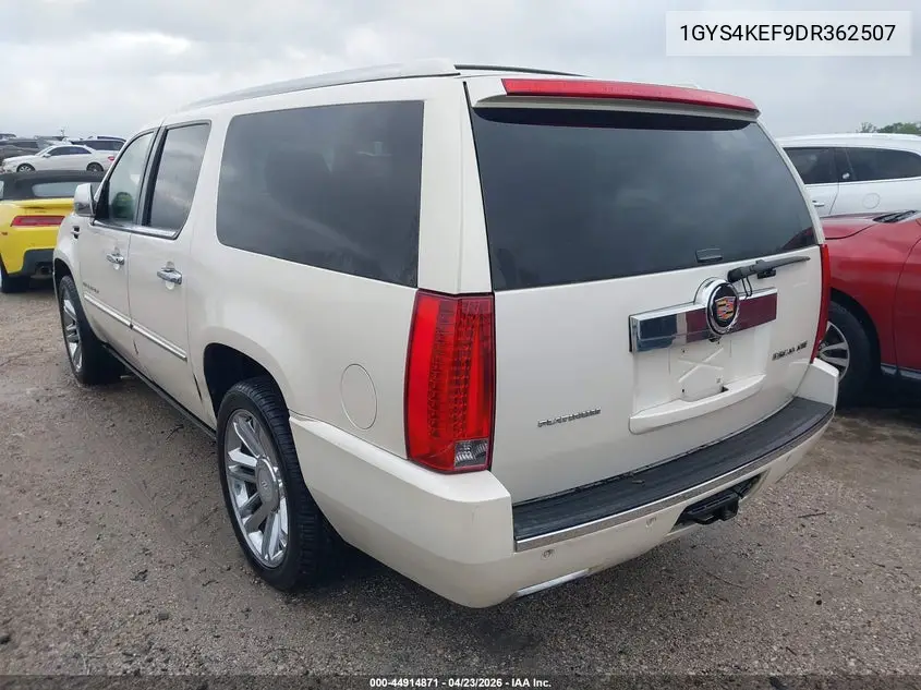 2013 Cadillac Escalade Esv Platinum Edition VIN: 1GYS4KEF9DR362507 Lot: 44914871