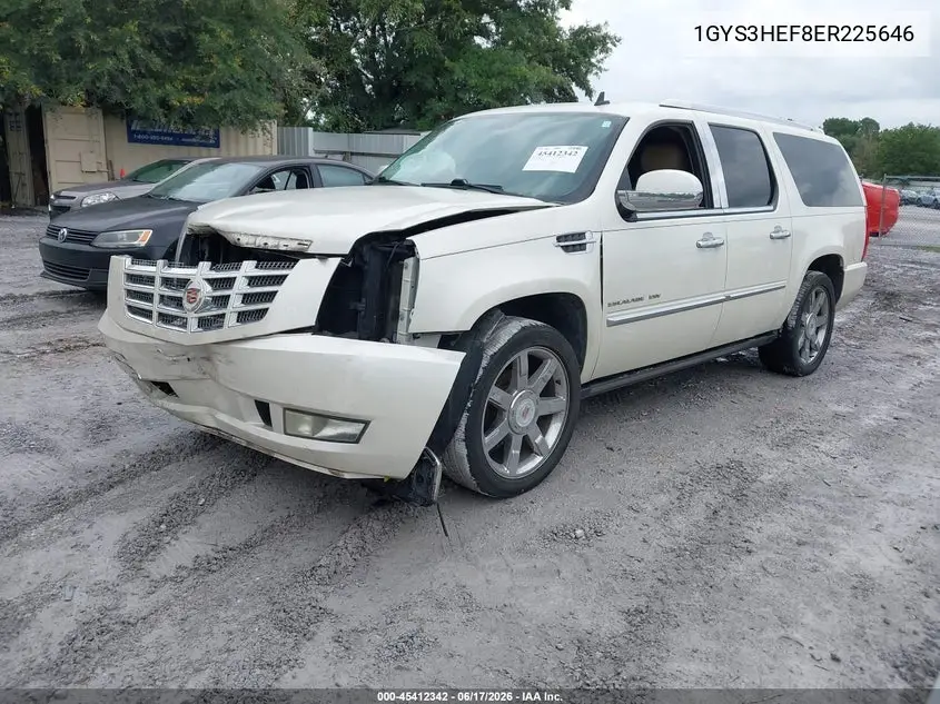 2014 Cadillac Escalade Esv Luxury VIN: 1GYS3HEF8ER225646 Lot: 45412342