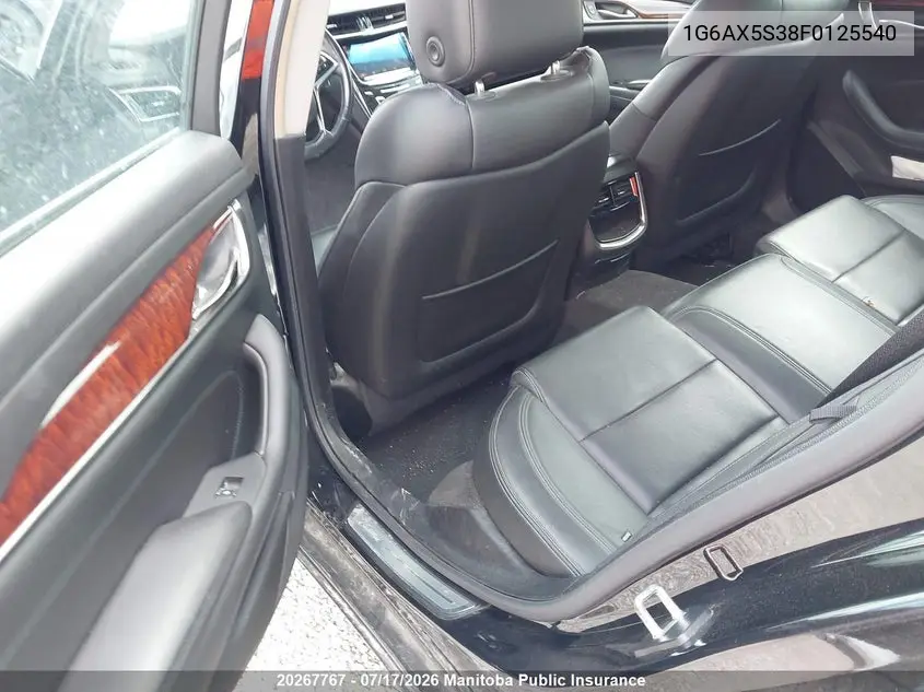 2015 Cadillac Cts 3.6L VIN: 1G6AX5S38F0125540 Lot: 20267767