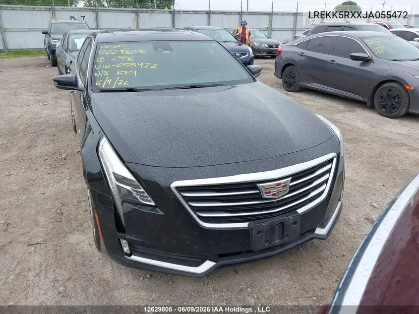 2018 Cadillac Ct6 Plug-In VIN: LREKK5RXXJA055472 Lot: 12629805