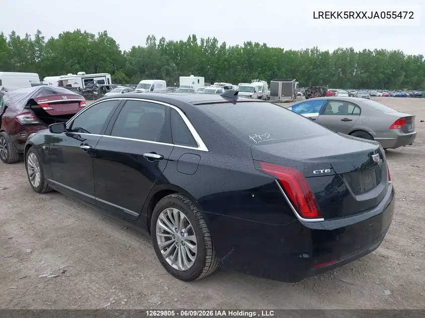 2018 Cadillac Ct6 Plug-In VIN: LREKK5RXXJA055472 Lot: 12629805