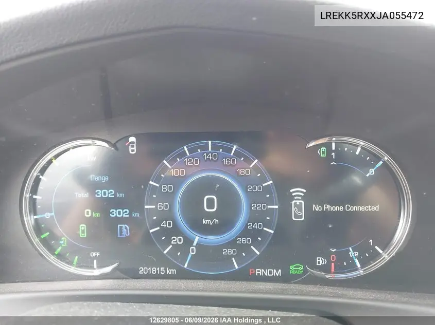 2018 Cadillac Ct6 Plug-In VIN: LREKK5RXXJA055472 Lot: 12629805