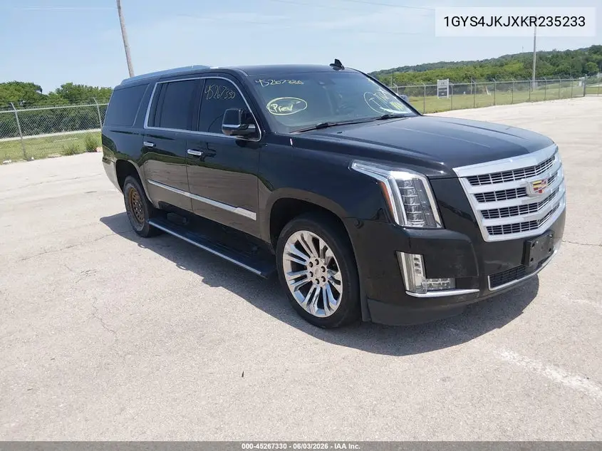 2019 Cadillac Escalade Esv Premium Luxury VIN: 1GYS4JKJXKR235233 Lot: 45267330