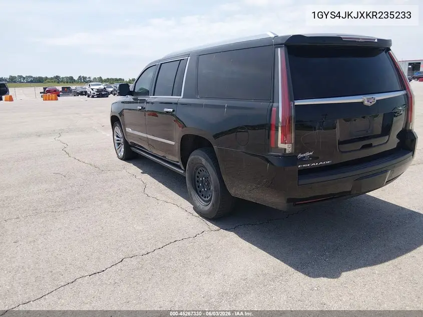 2019 Cadillac Escalade Esv Premium Luxury VIN: 1GYS4JKJXKR235233 Lot: 45267330
