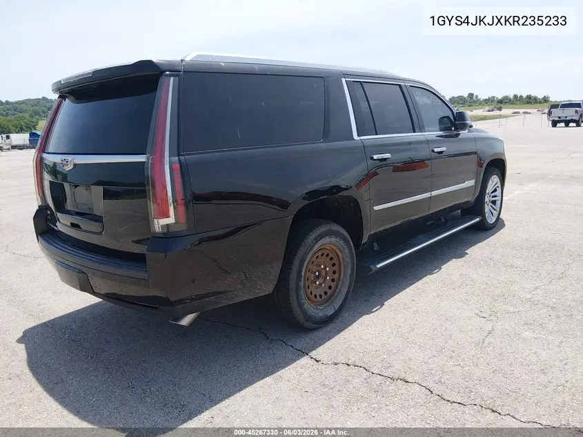 2019 Cadillac Escalade Esv Premium Luxury VIN: 1GYS4JKJXKR235233 Lot: 45267330