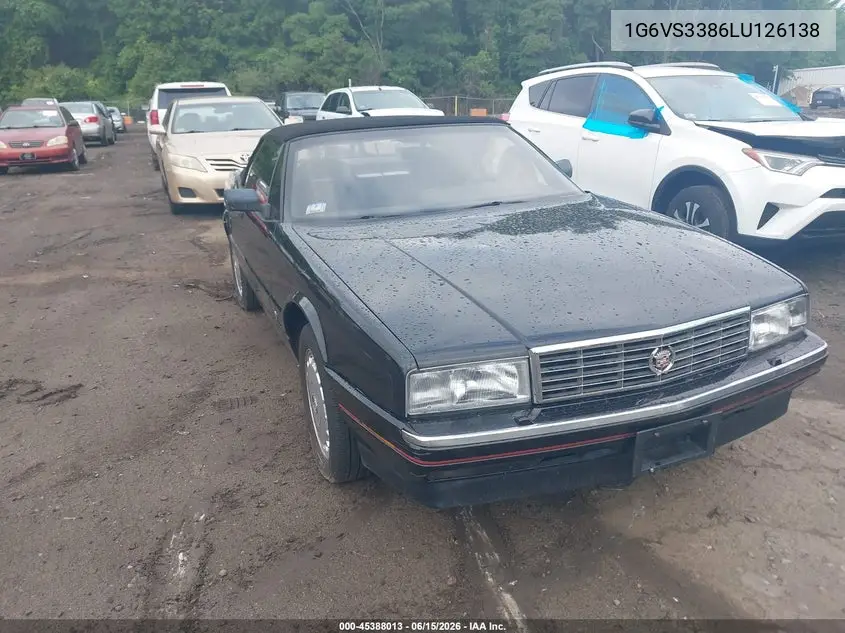 1990 Cadillac Allante VIN: 1G6VS3386LU126138 Lot: 45388013