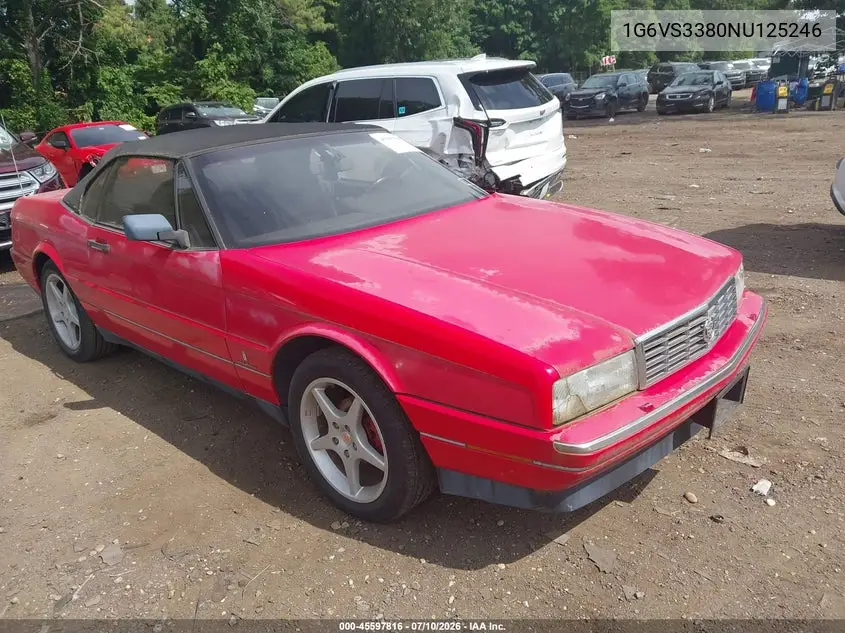 1992 Cadillac Allante VIN: 1G6VS3380NU125246 Lot: 45597816