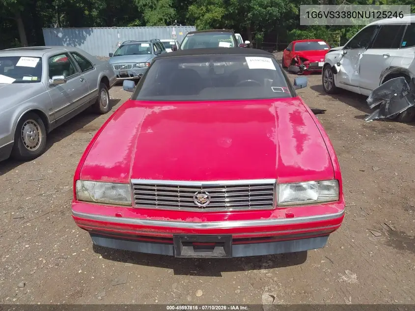 1992 Cadillac Allante VIN: 1G6VS3380NU125246 Lot: 45597816