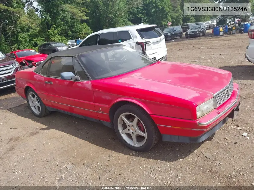 1992 Cadillac Allante VIN: 1G6VS3380NU125246 Lot: 45597816