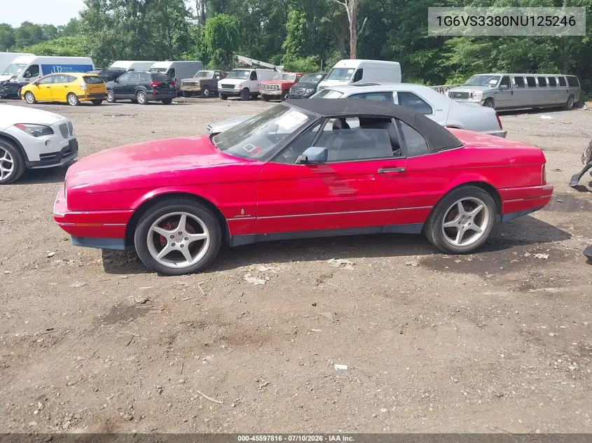 1992 Cadillac Allante VIN: 1G6VS3380NU125246 Lot: 45597816