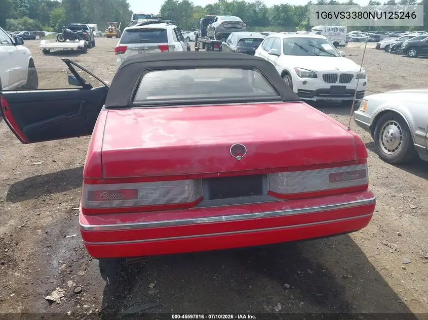1992 Cadillac Allante VIN: 1G6VS3380NU125246 Lot: 45597816