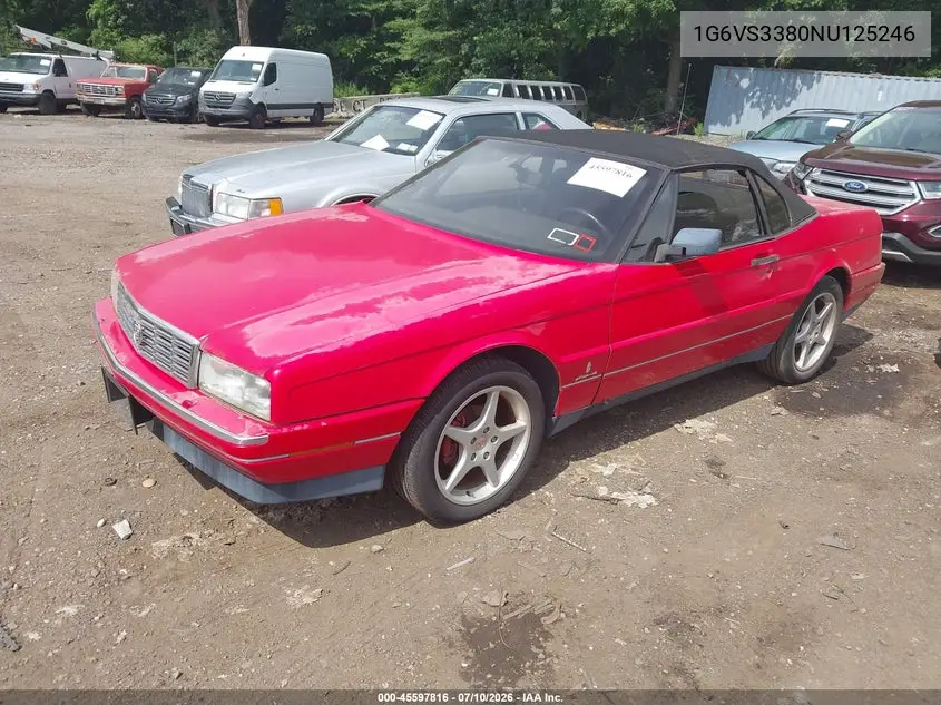 1992 Cadillac Allante VIN: 1G6VS3380NU125246 Lot: 45597816