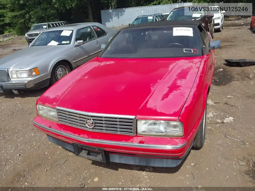 1992 Cadillac Allante VIN: 1G6VS3380NU125246 Lot: 45597816