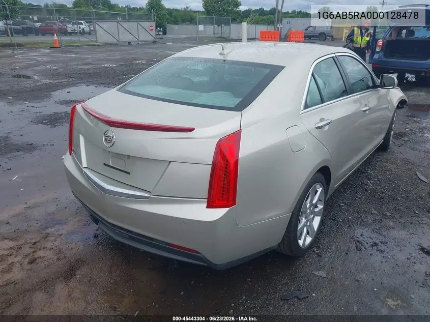 2013 Cadillac Ats Luxury VIN: 1G6AB5RA0D0128478 Lot: 45443304