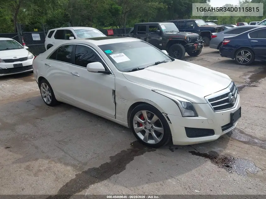 2013 Cadillac Ats Luxury VIN: 1G6AH5R34D0115815 Lot: 45469846