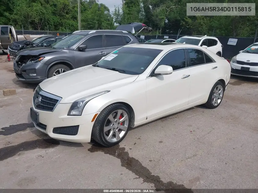 2013 Cadillac Ats Luxury VIN: 1G6AH5R34D0115815 Lot: 45469846