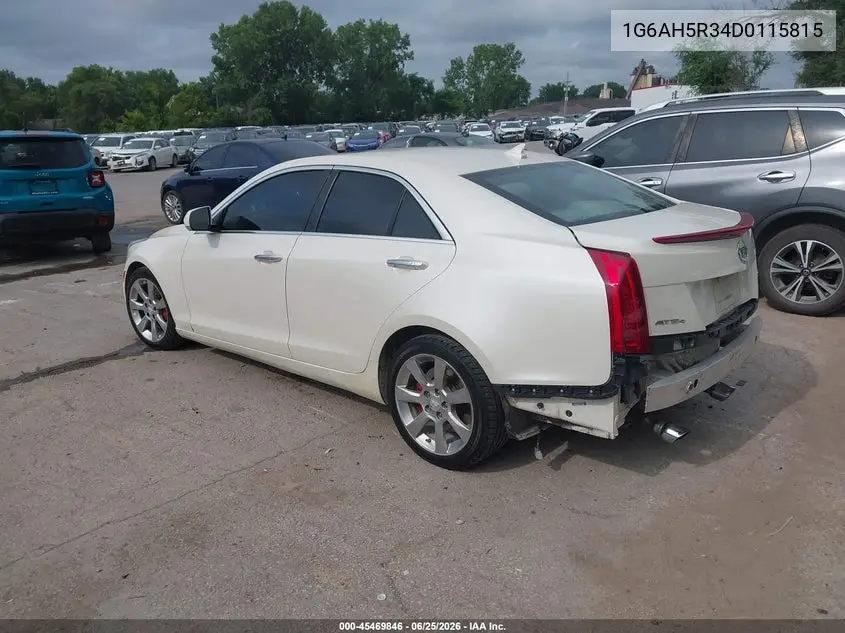 2013 Cadillac Ats Luxury VIN: 1G6AH5R34D0115815 Lot: 45469846