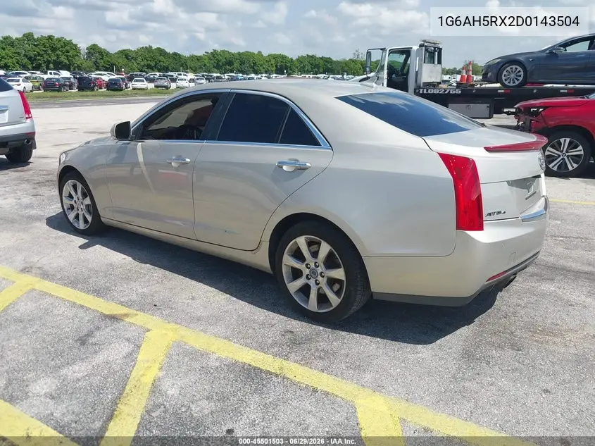 2013 Cadillac Ats Luxury VIN: 1G6AH5RX2D0143504 Lot: 45501503