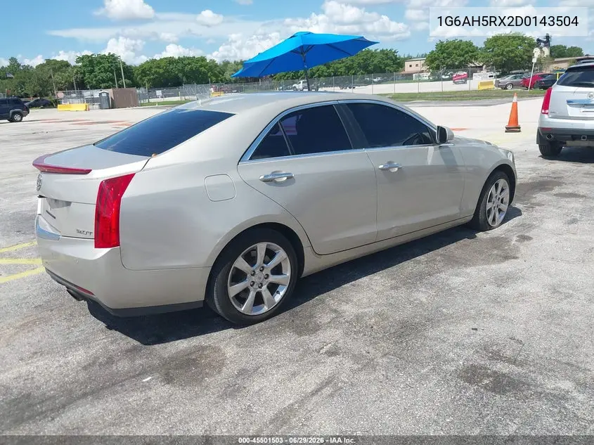 2013 Cadillac Ats Luxury VIN: 1G6AH5RX2D0143504 Lot: 45501503