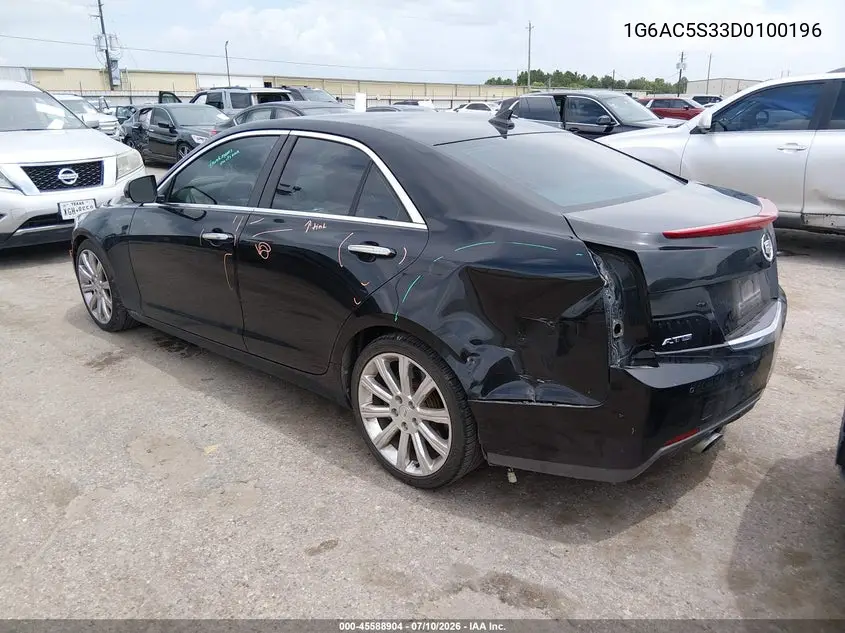 2013 Cadillac Ats Performance VIN: 1G6AC5S33D0100196 Lot: 45588904