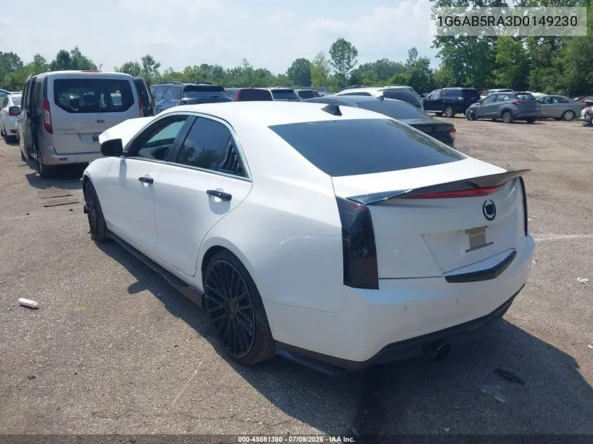 2013 Cadillac Ats Luxury VIN: 1G6AB5RA3D0149230 Lot: 45591380