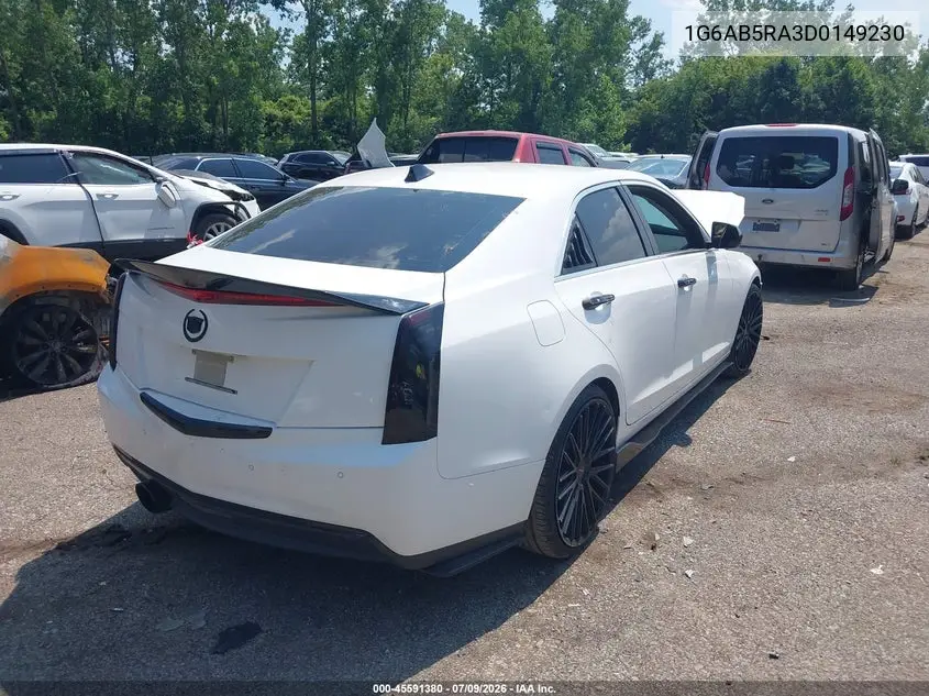 2013 Cadillac Ats Luxury VIN: 1G6AB5RA3D0149230 Lot: 45591380