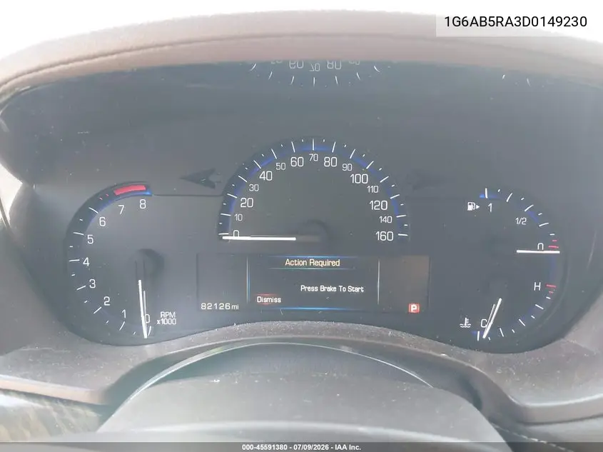 2013 Cadillac Ats Luxury VIN: 1G6AB5RA3D0149230 Lot: 45591380