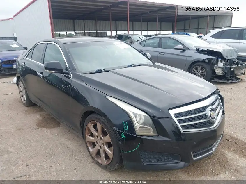 2013 Cadillac Ats Luxury VIN: 1G6AB5RA8D0114358 Lot: 45612753