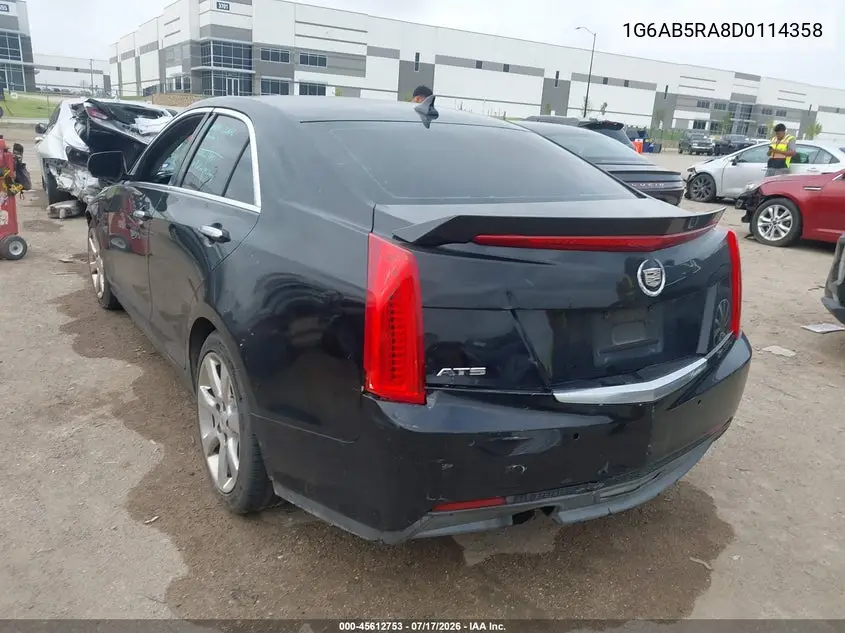 2013 Cadillac Ats Luxury VIN: 1G6AB5RA8D0114358 Lot: 45612753