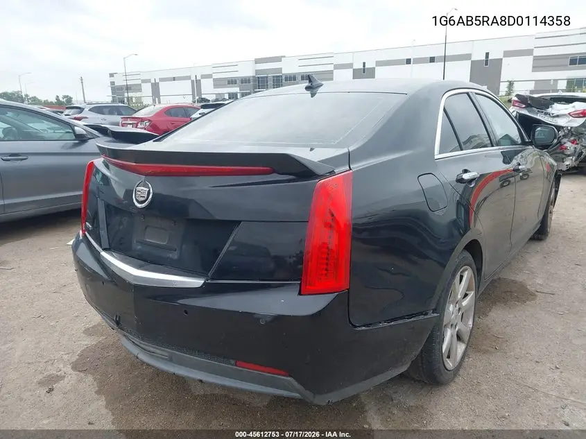 2013 Cadillac Ats Luxury VIN: 1G6AB5RA8D0114358 Lot: 45612753