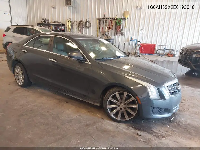 2014 Cadillac Ats Luxury VIN: 1G6AH5SX2E0193010 Lot: 45525367
