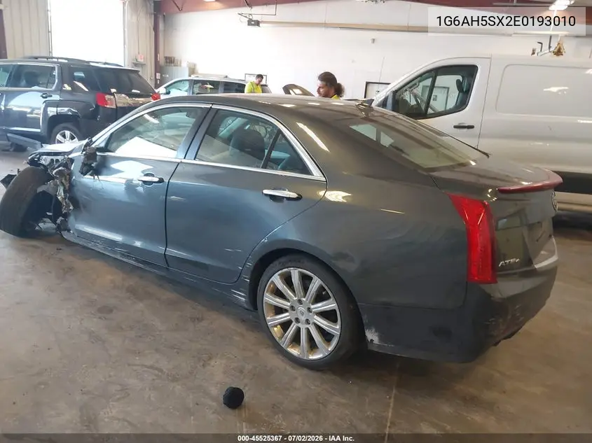 2014 Cadillac Ats Luxury VIN: 1G6AH5SX2E0193010 Lot: 45525367