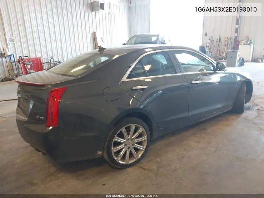 2014 Cadillac Ats Luxury VIN: 1G6AH5SX2E0193010 Lot: 45525367