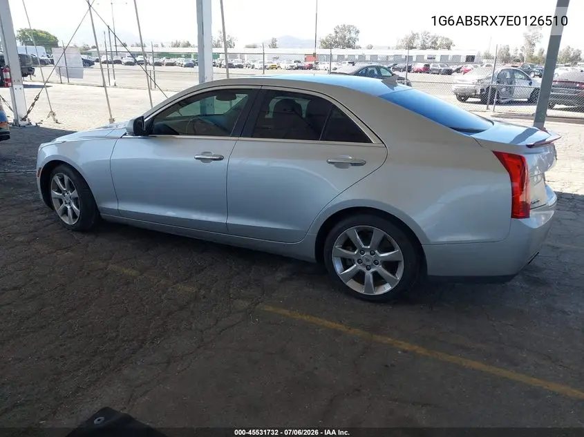 2014 Cadillac Ats Luxury VIN: 1G6AB5RX7E0126510 Lot: 45531732