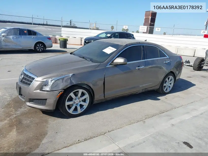 2014 Cadillac Ats Standard VIN: 1G6AA5RA3E0178392 Lot: 45545150