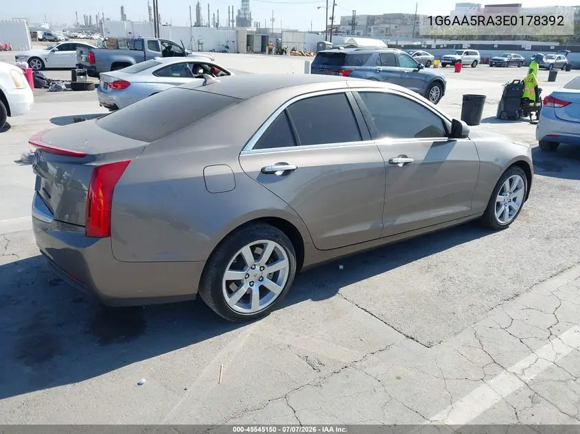 2014 Cadillac Ats Standard VIN: 1G6AA5RA3E0178392 Lot: 45545150