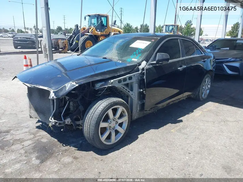 2014 Cadillac Ats Standard VIN: 1G6AA5RA6E0103475 Lot: 45559896