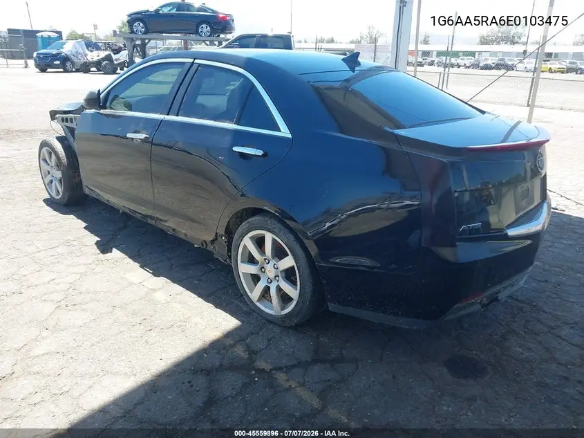 2014 Cadillac Ats Standard VIN: 1G6AA5RA6E0103475 Lot: 45559896
